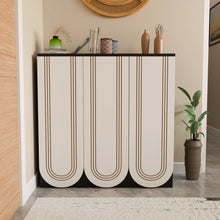 Floor Cabinet (Black And White)