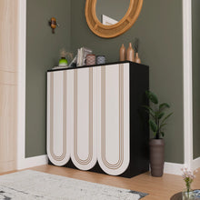 Floor Cabinet (Black And White)