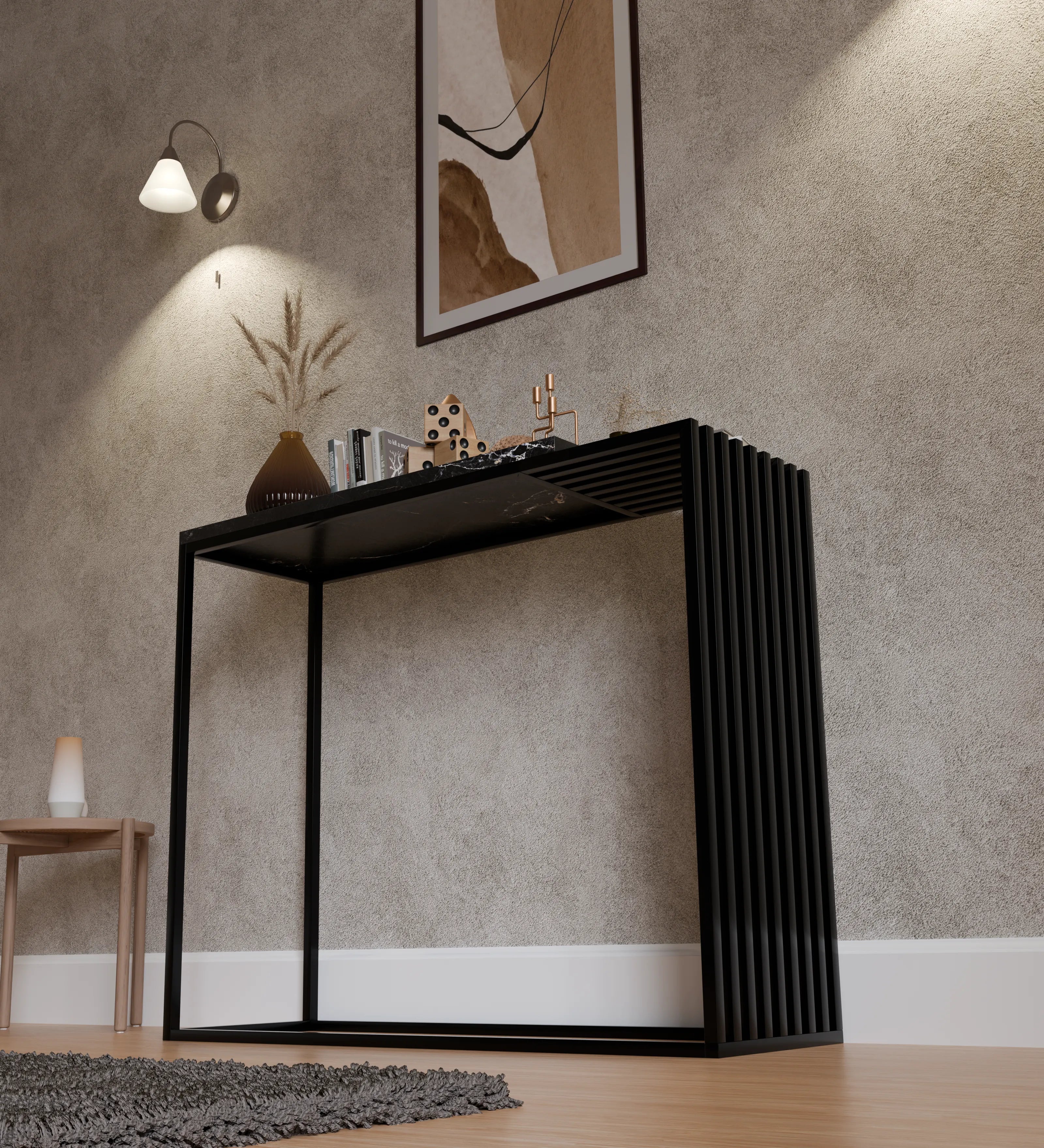 Floor Cabinet (All Black)