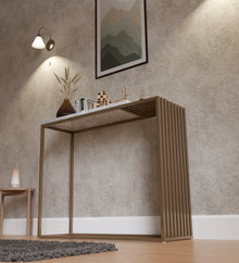 Floor Cabinet (Golden & White)