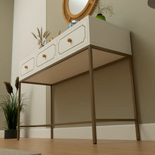 Floor Cabinet (Golden & White)