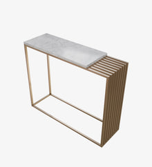 Floor Cabinet (Golden & White)