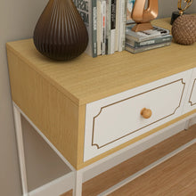 Console Table (Wooden And White)