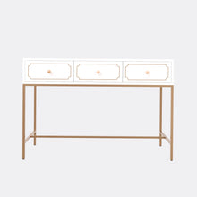 Floor Cabinet (Golden & White)