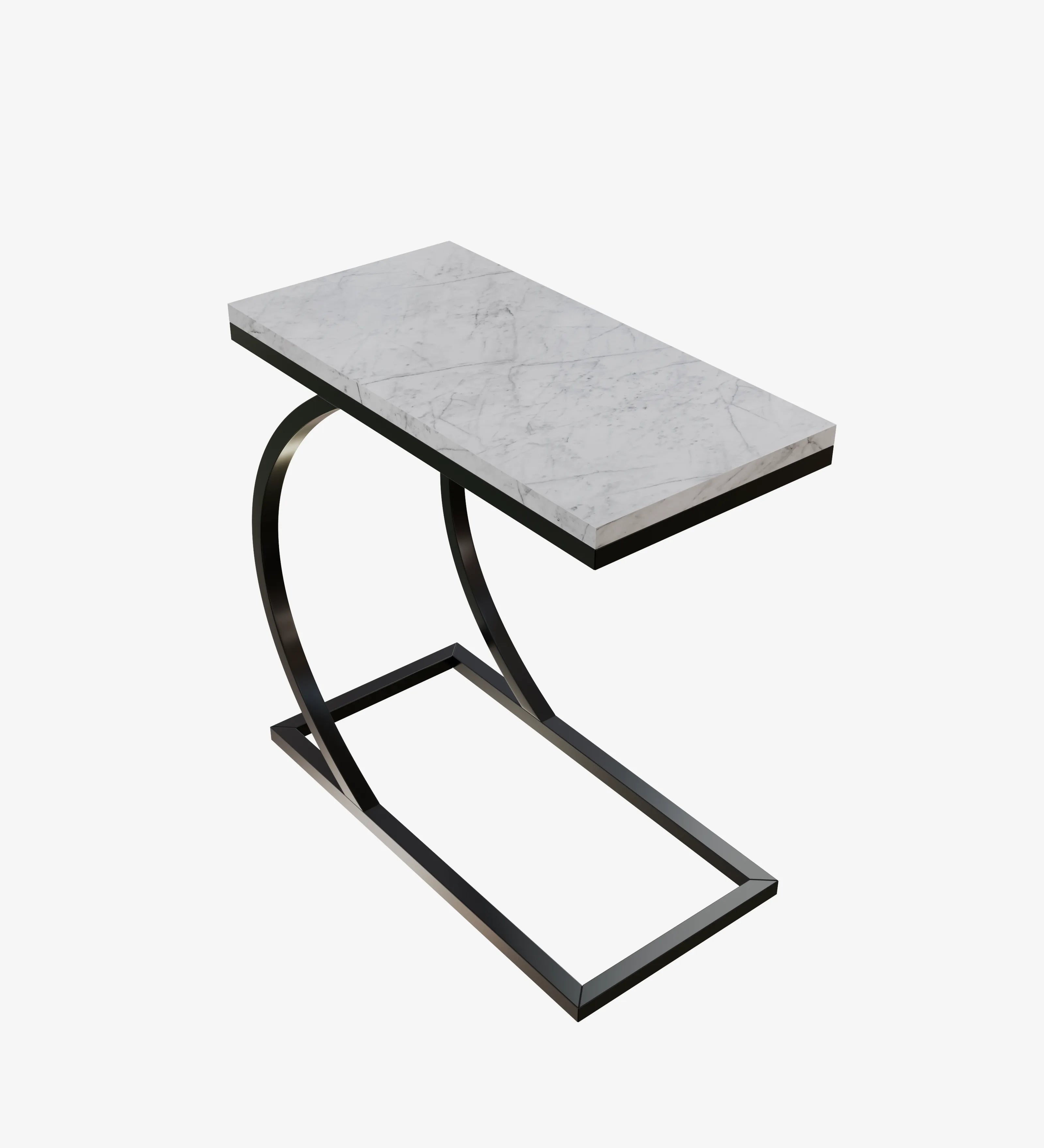 C End Table (Black & White)