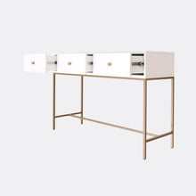 Floor Cabinet (Golden & White)