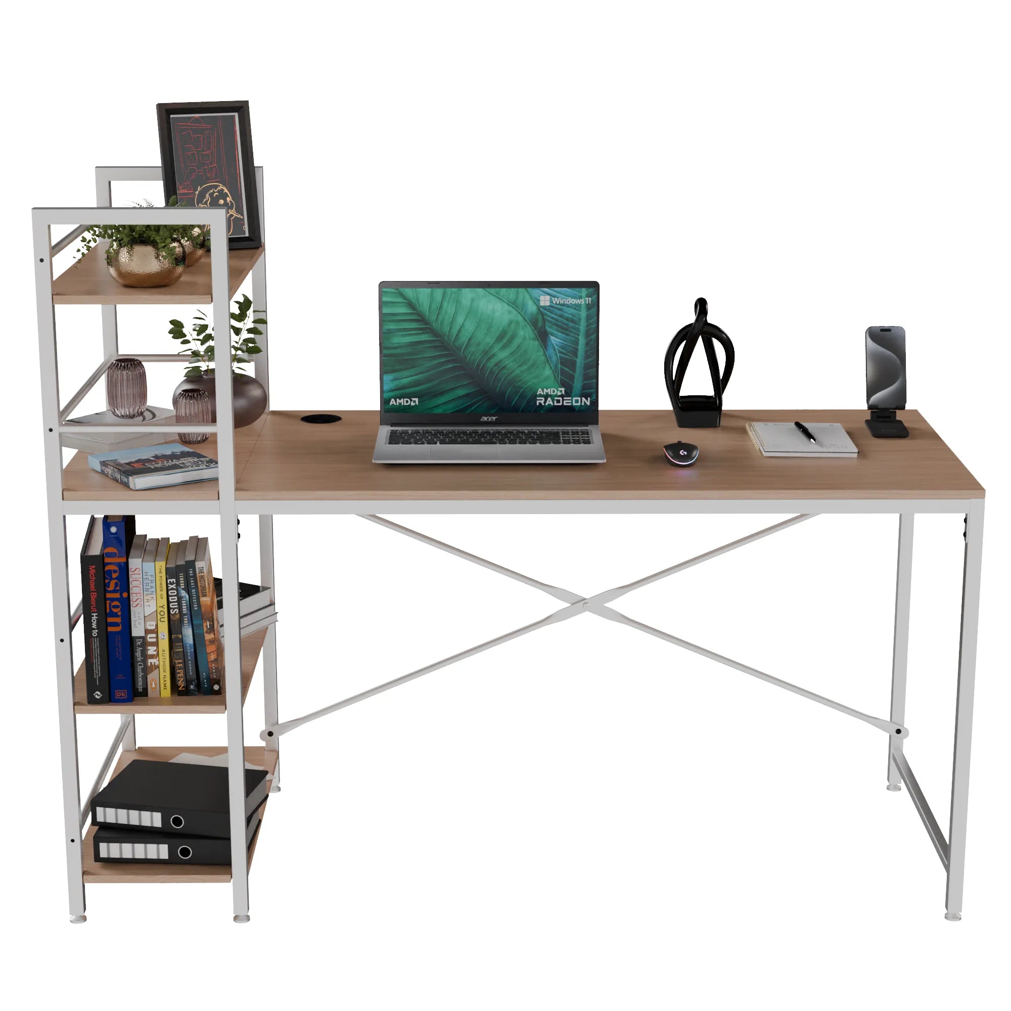 Multipurpose Table (Wooden And White)